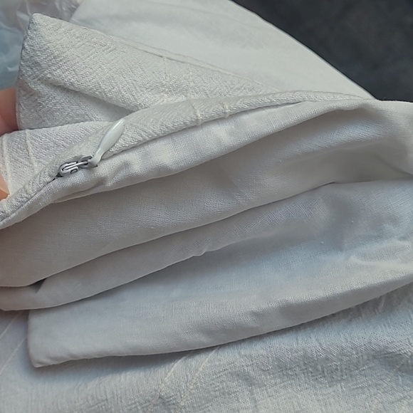 3pc Full/Queen Simple Woven Stripe Duvet & Sham Set Light Gray - Threshold - Picture 6 of 8